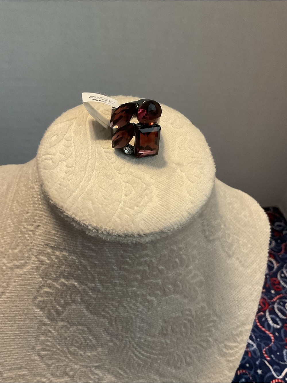 Park Lane Multi-Shape Deep purple Crystal Cocktail  ring in the new year 2026